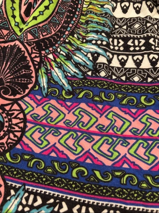 Women’s Multicolor Printed Swim Cover-Up Dress - Picture 2 of 6